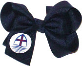 Medium St Aloysius Navy with Navy Knot Bow